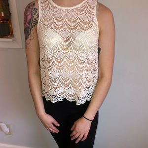 Lace tank top